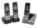 Telefone Sem Fio Panasonic KX-TG6713LBB + 2 Ramais - Identificador de Chamada Viva Voz Preto