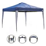 Tenda Gazebo Flex 300 x 300cm Tecido 100% Poliéster e Estrutura em Aço Carbono Azul Mor