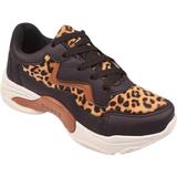 Tênis Feminino Casual Chunky Animal Print Confortável - Somileve Calçados