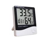 Termohigrômetro digital com relógio,alarme,calendário PY45 - Ketyrol presentes