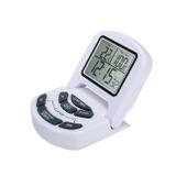 Termometro de cozinha culinario digital com sonda timer alarme para alimentos com relogio a prova de - Faça resolva