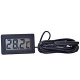 Termometro digital lcd -50 +70c preto sensor ntc - Brasiterm