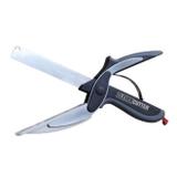 Tesoura com faca de corte e tabua 2 em 1 para alimentos, vegetais, carnes e queijos clever cutter - Keita