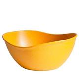 Tigela Cumbuca Bowl Amarela Saladeira Madeira Plástico 3.9l - Imcv