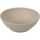 Tigela de Bambu Redonda 14cm Pedra Anji Bege