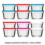 Tigela de Vidro Americano 4210 150ml 12 Peças Cores Sortidas - Nadir