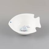 Tigela em Formato de Peixe de Porcelana 13,4cmx11,4cmx5cm Fish 5,5 Rojemac Branco