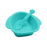 Tigela Infantil com Ventosa e Colher Cachorro Silicone Girotondo
