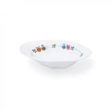 Tigela Oval em Melamina/Plastico Borda Ondulada Coruja Media Utilgoods