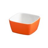 Tigela quadrada de cerâmica mondoceram gourmet 100ml- laranja