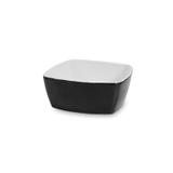 Tigela quadrada de cerâmica mondoceram gourmet 400ml- preto