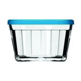 Tigela Redonda de Vidro 600 ml Com Tampa Colorida Nadir Figueiredo Americano 4010