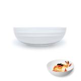 Tigela Redonda Estriada em Melamina 800 Ml Branca para Finger Food Bestfer