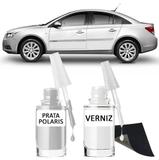 Tinta Tira Risco Automotivo para toda a linha GM Prata Polaris - Sean car