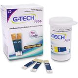 Tiras para Medidor de Glicose G-Tech TTFR125 com 25 Unidades
