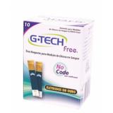 Tiras reagentes g-tech free 1 com 10 unidades - Accumed