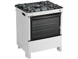 Fogão 5 Bocas Esmaltec Branco - Acendimento Automático Safira Glass