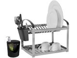 Escorredor de Louça Inox Brinox com Dispenser - Coza Suprema