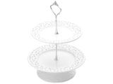 Porta Doces de Porcelana Redondo - Bon Gourmet 2 Andares