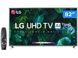Smart TV 4K LED 82” LG 82UN8000PSB Wi-Fi Bluetooth - HDR Inteligência Artificial 4 HDMI 3 USB