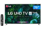 Smart TV 4K LED IPS 75” LG 75UN8000PSB Wi-Fi - Bluetooth HDR Inteligência Artificial 4 HDMI 2 USB