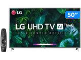 Smart TV 4K LED 50” LG 50UN8000PSD Wi-Fi Bluetooth - HDR Inteligência Artificial 4 HDMI 2 USB