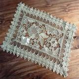 Toalha de Bandeja de Renda Guipir 45cm x 30cm - Wan Xin