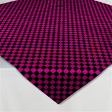Toalha de Mesa Descartável Cobre Mancha Xadrez Rosa Pink e Preto 10 unidades Camp Festas