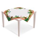 Toalha de Mesa Descartável Convidados Mundo dos Dinossauros 5 unidades Cromus - Festabox