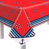 Toalha de Mesa Descartável Convidados Navy Marinheiro 05 unidades Cromus