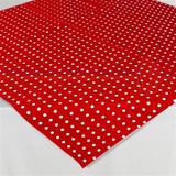 Toalha de Mesa Descartável Poá Vermelho e Branco 10 unidades Camp Festas