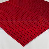 Toalha de Mesa Descartável Poá Vermelho e Preto 10 unidades Camp Festas