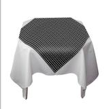 Toalha de Mesa Descartável Preto Poá Branco 10 unidades - Festabox