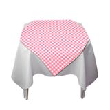 Toalha de Mesa Descartável Quadriculada Rosa Claro 10 unidades - Festabox