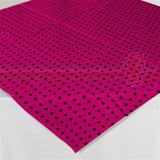 Toalha de Mesa Descartável Rosa Pink Poá Preto 10 unidades Camp Festas