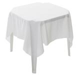 Toalha De Mesa Microfibra Branca Quadrada 1,50x1,50 P/ Festa Buffet - Confecções elba