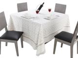 Toalha de Mesa Quadrada Gardenia - Lepper 225x225cm