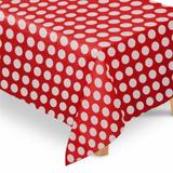 Toalha de Mesa Tnt Poá Vermelho e Branco - Festabox