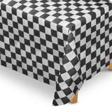 Toalha de Mesa Tnt Quadriculada Branco e Preto - Festabox