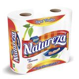Toalha de Papel Folha Dupla Natureza Luxo 42g Picotada 22x20,5cm 100 Folhas (2 Rolos c/ 50 Fls. cada). Super Absorvente. - Indaial