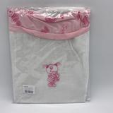 Toalha Fralda Bordada Rosa Menina - Minasrey Ref 4278