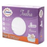 Toalha Fralda de Pano Cremer Luxo Branca Com 3un