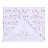 Toalha fralda papi com capuz rosa