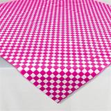 Toalha Perolizada Xadrez Pink 78cm c/ 10 unds - Camp festas