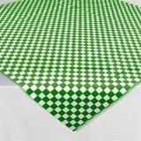 Toalha Perolizada Xadrez Verde Escuro 78cm c/ 10 unds - Camp festas