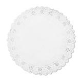 Toalha Rendada Branca Redonda Papel 15cm Mod. 150 c/24 - Mago