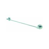 Toalheiro Barra Simples em Metal Cromado Dupla Fixação - Metalkit