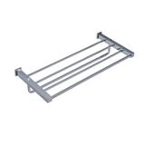 Toalheiro rack com alça quada 450mm cromado - Crismoe