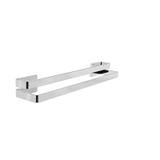 Toalheiro spirit duplo 300mm inox polido com cromado - Zen