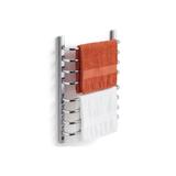 Toalheiro Térmico 220v para 2 Toalhas Fio Lado Esquerdo Cromado - Flape